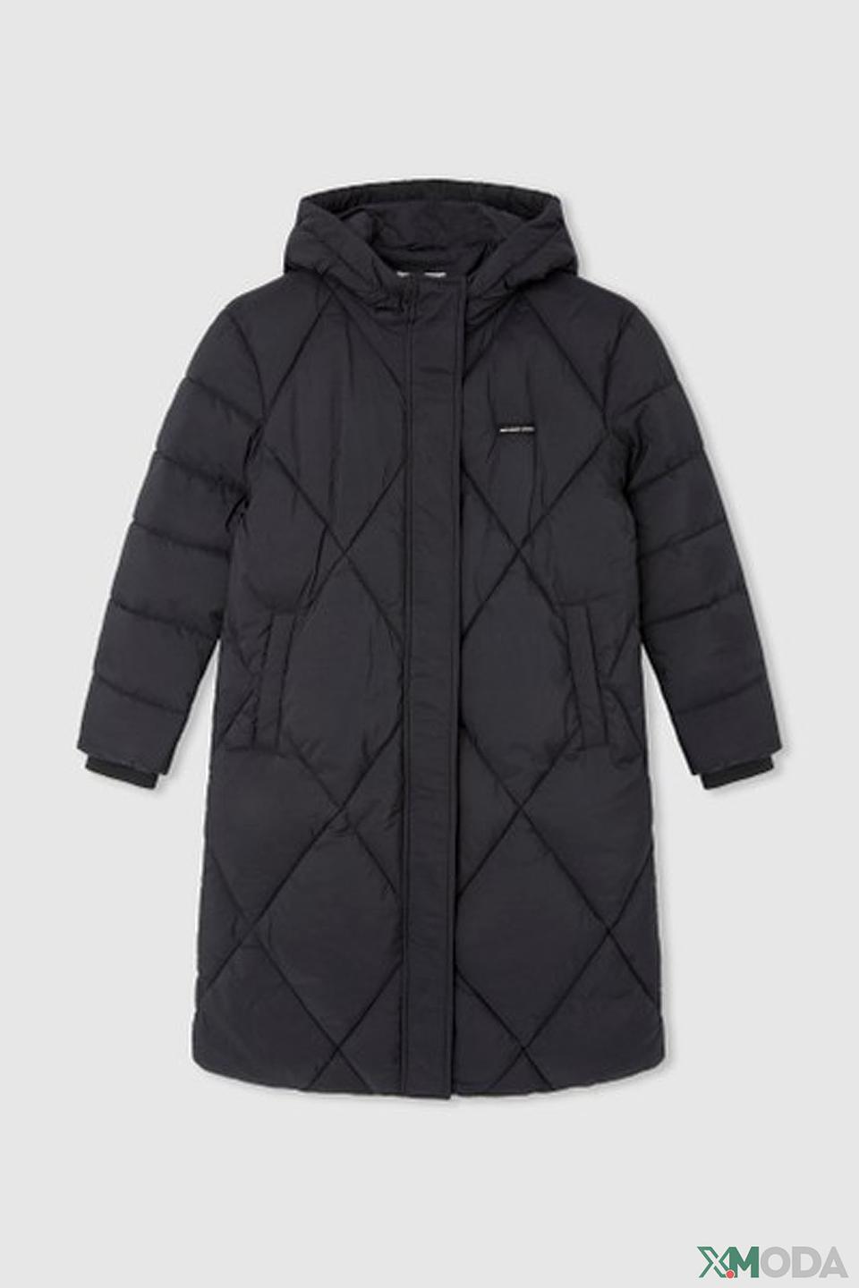 Пальто Pepe Jeans London дев. стеганое чёрное