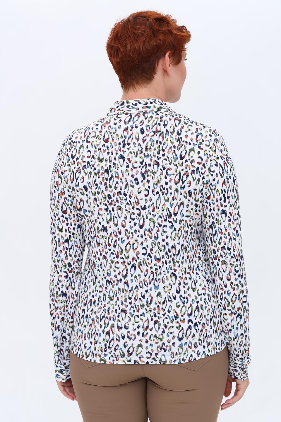Рубашка Erfo с леопардовым принтом