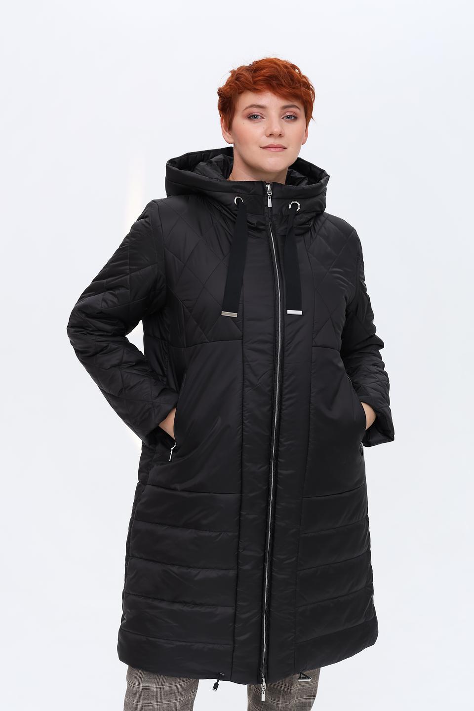 Пальто Baronia стеганое чёрное