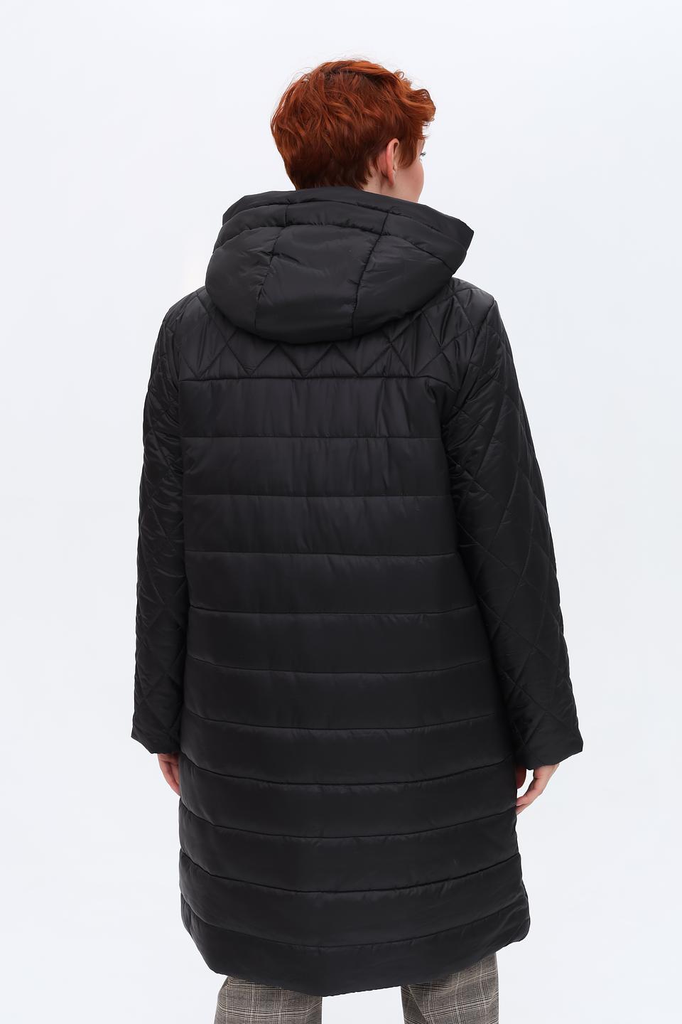 Пальто Baronia стеганое чёрное