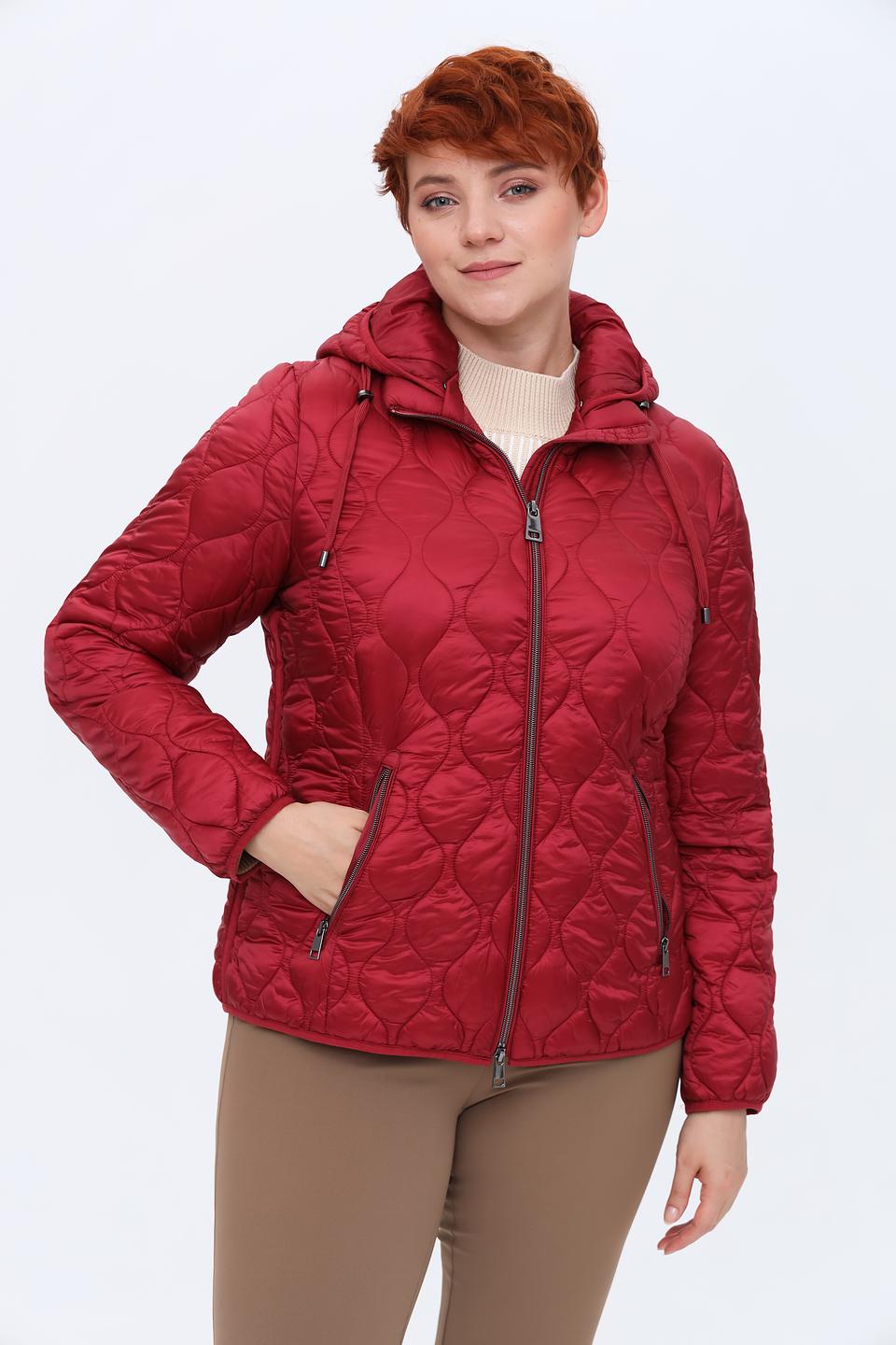 Куртка Lebek стеганая винная