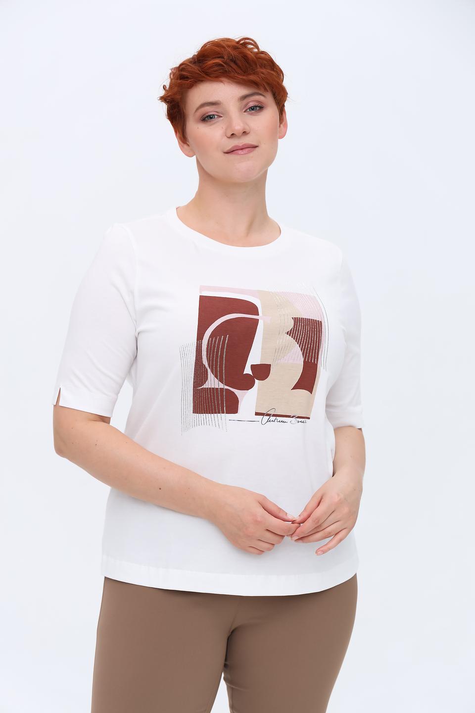 Футболка Gerry Weber EDITION белая с принтом