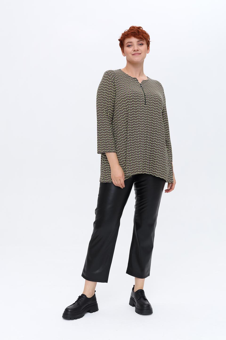 Блуза Frapp с геометрическим принтом