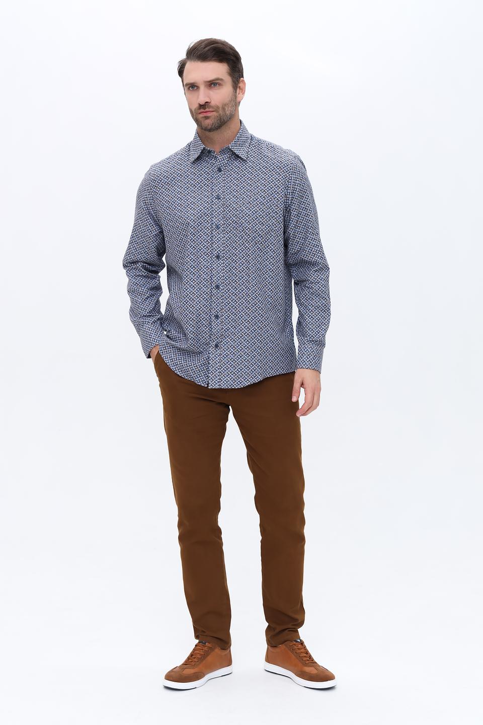 Рубашка Casa Moda с геометрическим рисунком