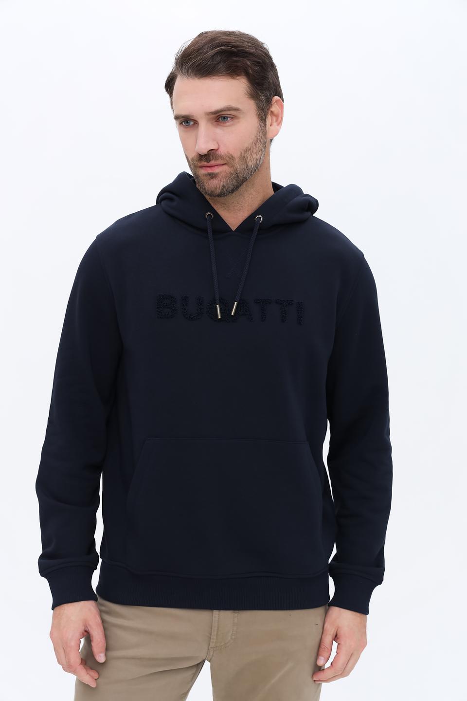 Толстовка Bugatti с логотипом темно-синяя