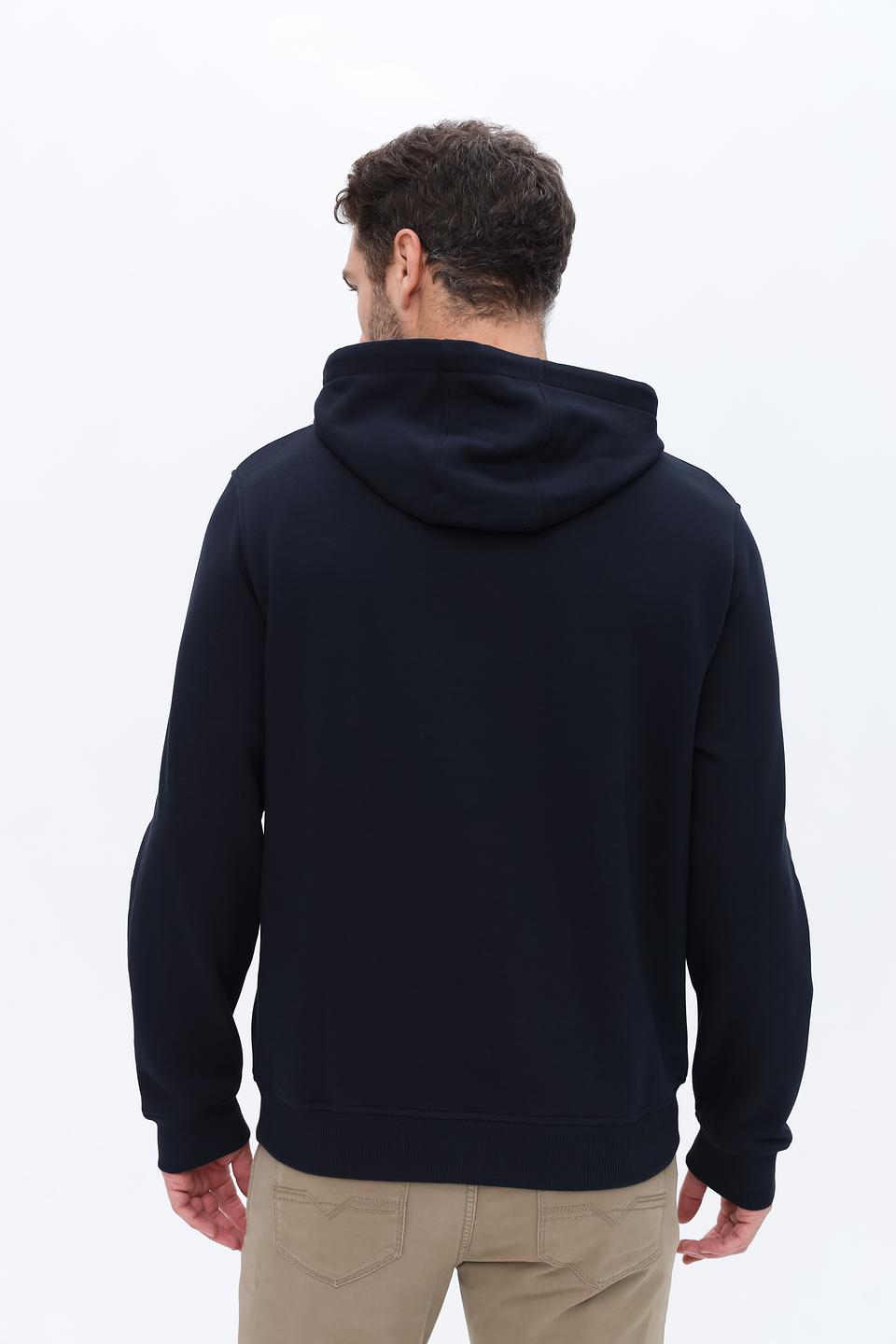 Толстовка Bugatti с логотипом темно-синяя