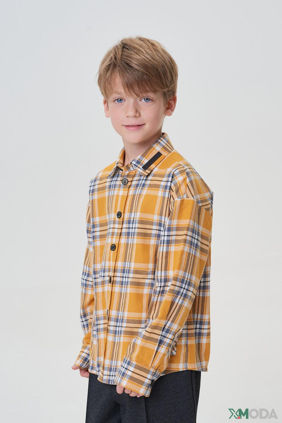Рубашка Choupette клетка горчичная