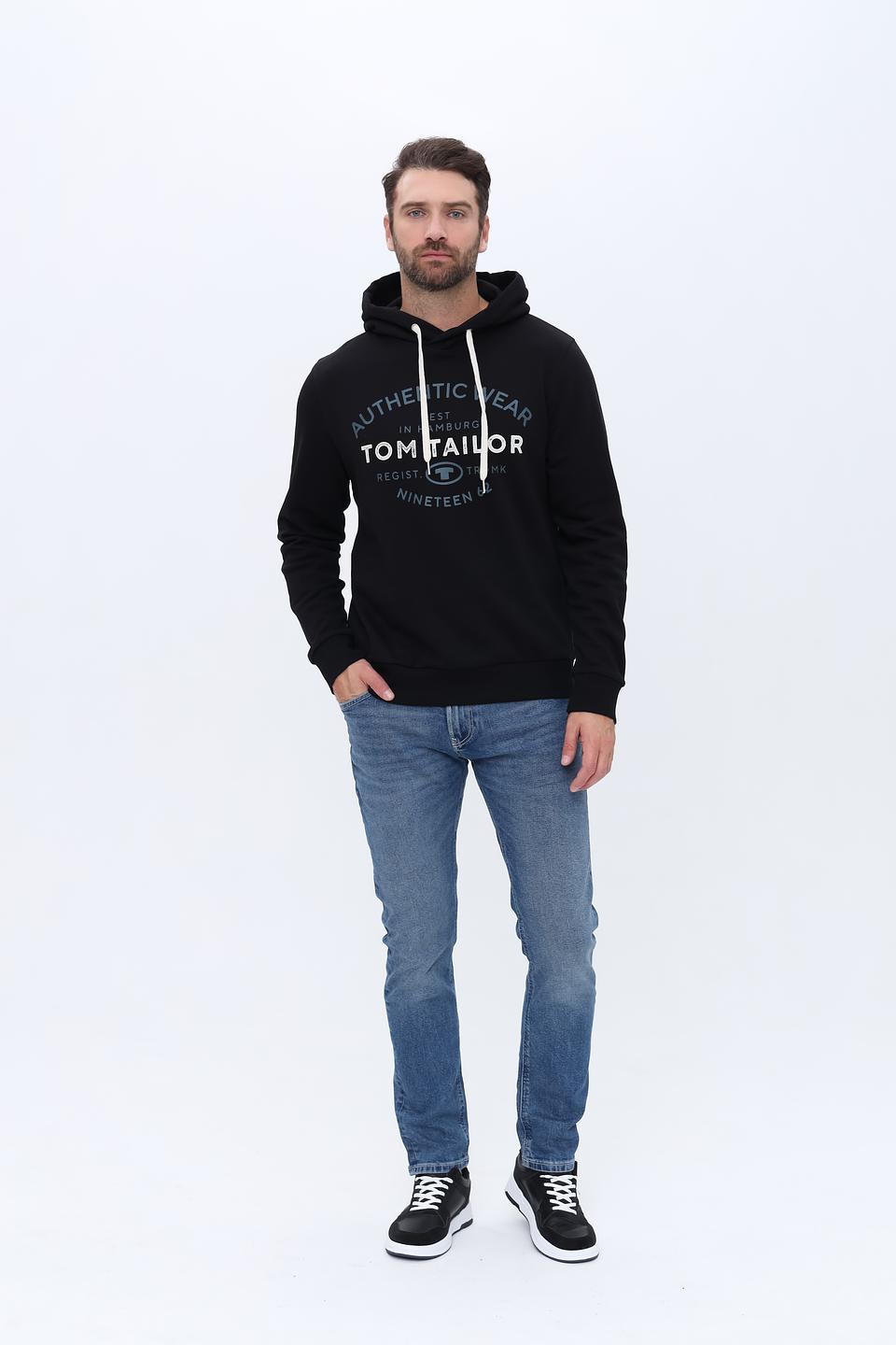 Толстовка Tom Tailor Authentic Wear чёрная