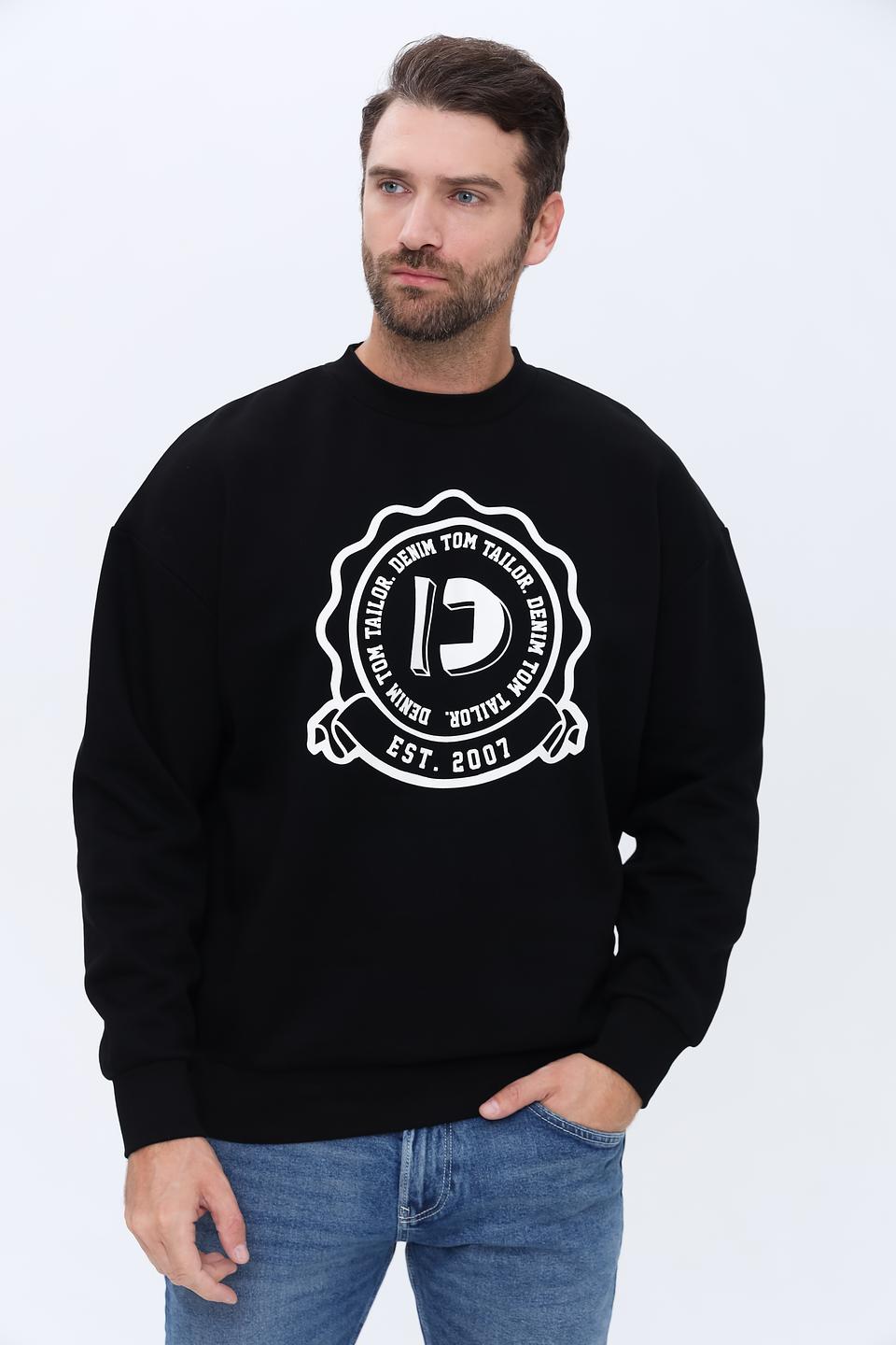 Толстовка Tom Tailor denim чёрная