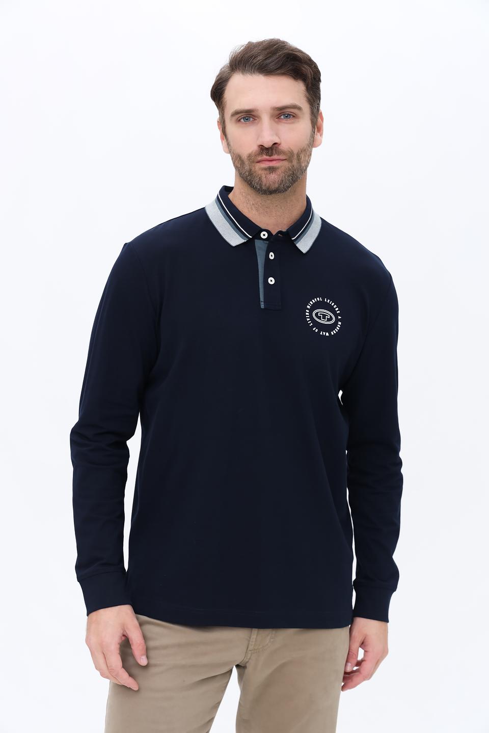 Поло Tom Tailor мужское с логотипом