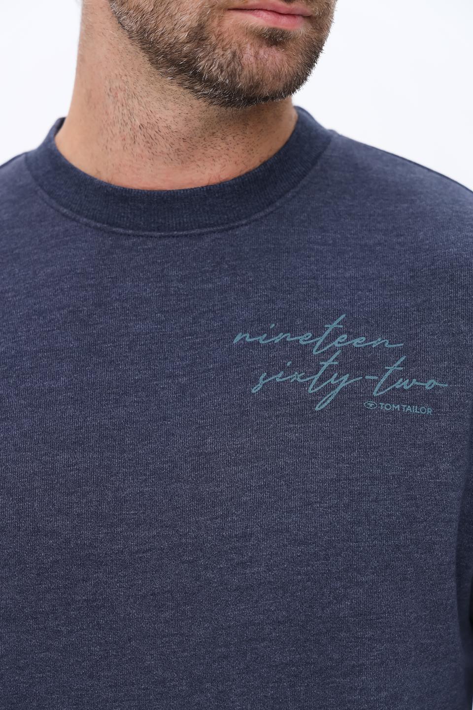 Джемпер Tom Tailor с логотипом синий