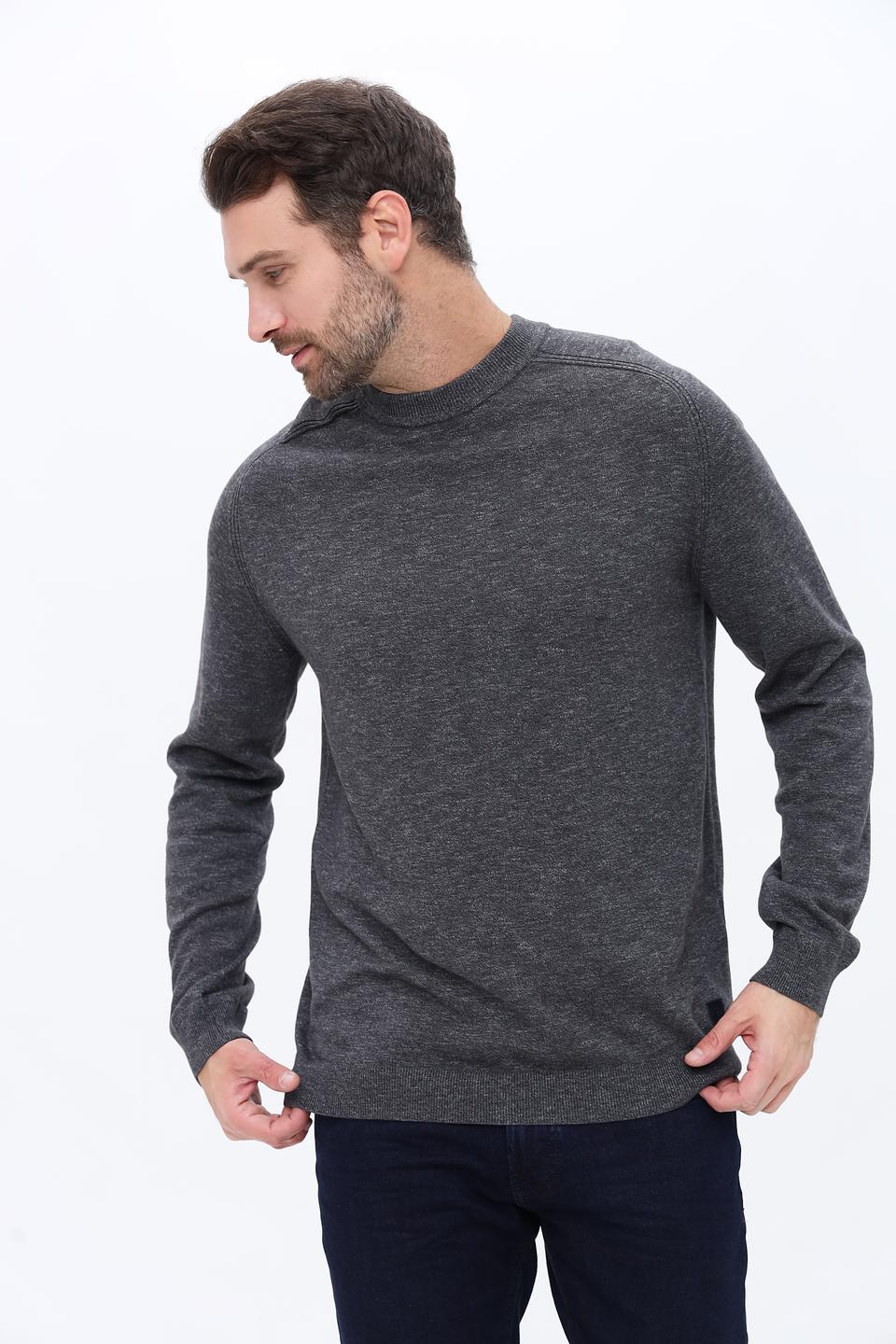 Джемпер Tom Tailor серый меланж