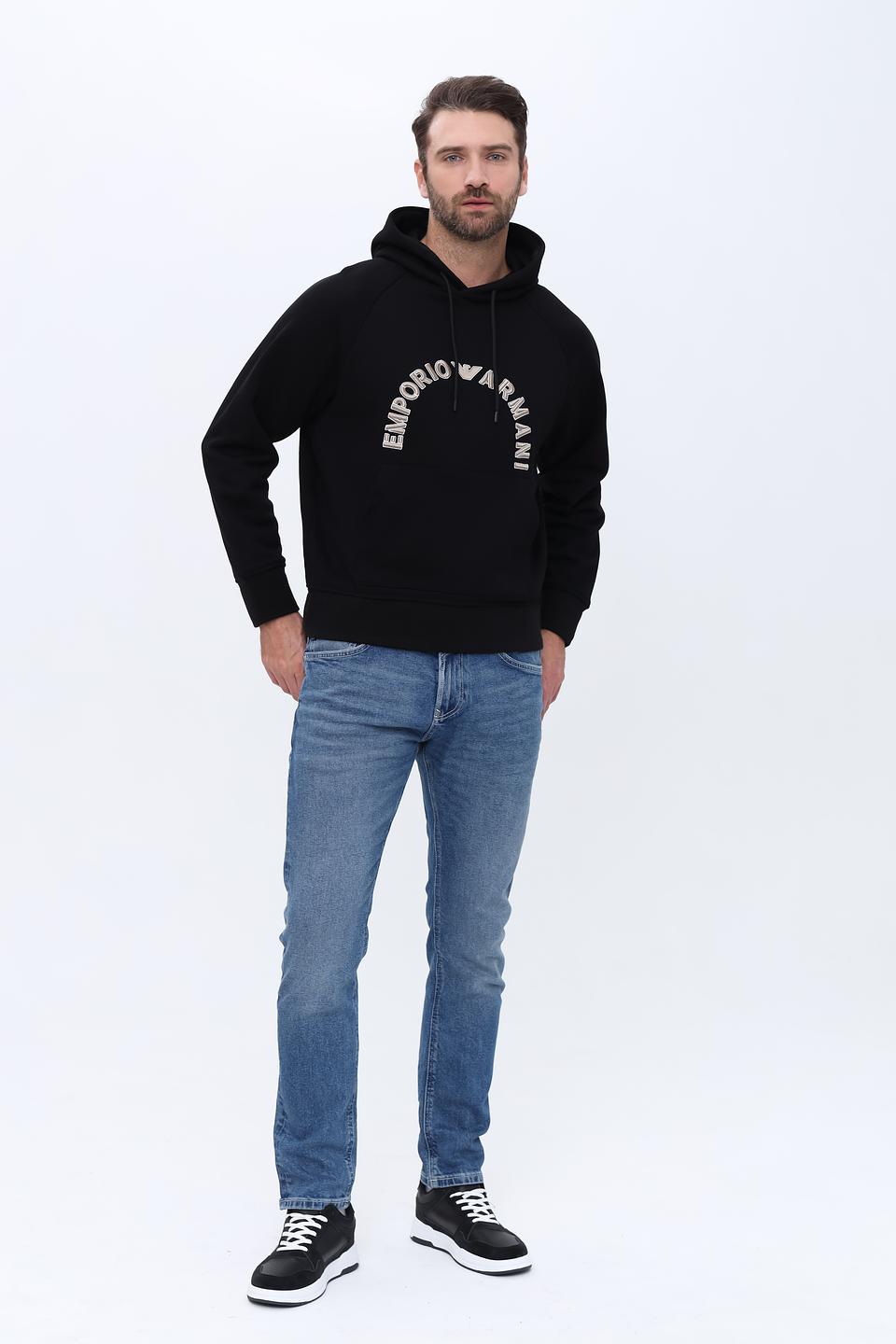 Толстовка Emporio Armani чёрная с логотипом