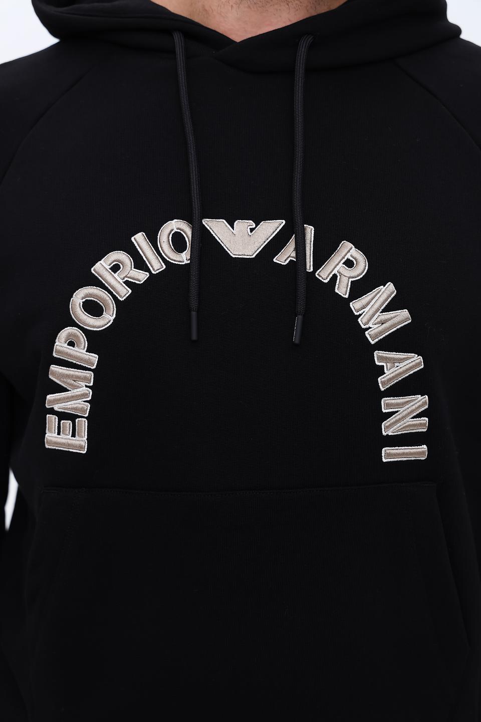 Толстовка Emporio Armani чёрная с логотипом