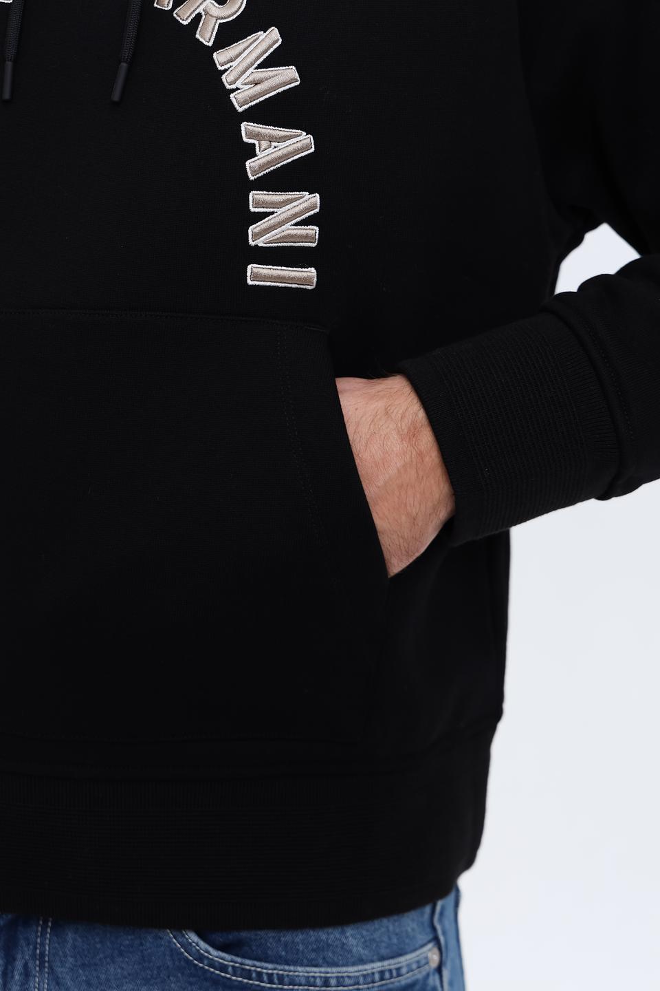 Толстовка Emporio Armani чёрная с логотипом