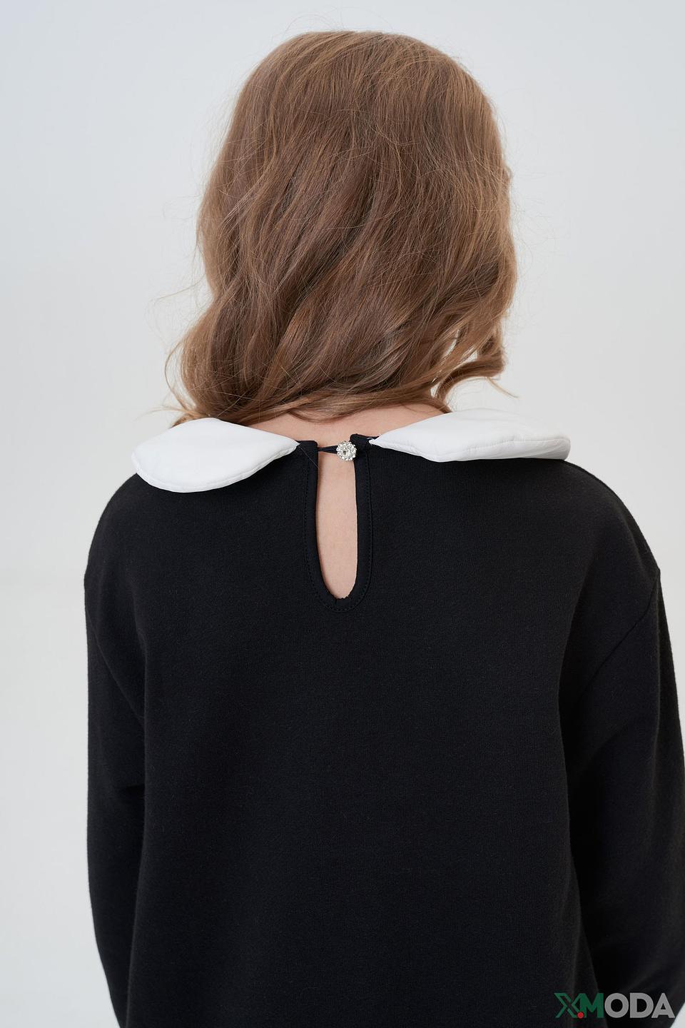 Джемпер Choupette черный с аппликацией сердце