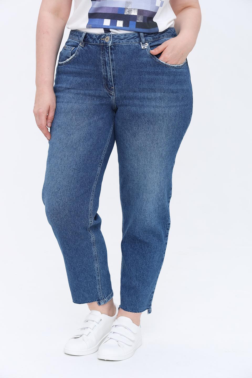 Джинсы Marc Aurel mom fit синие