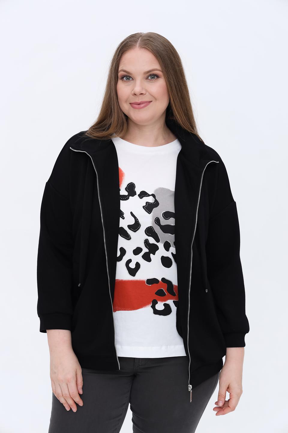 Толстовка Apart на молнии чёрная