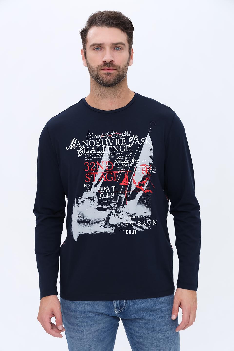 Лонгслив Claudio Campione с принтом