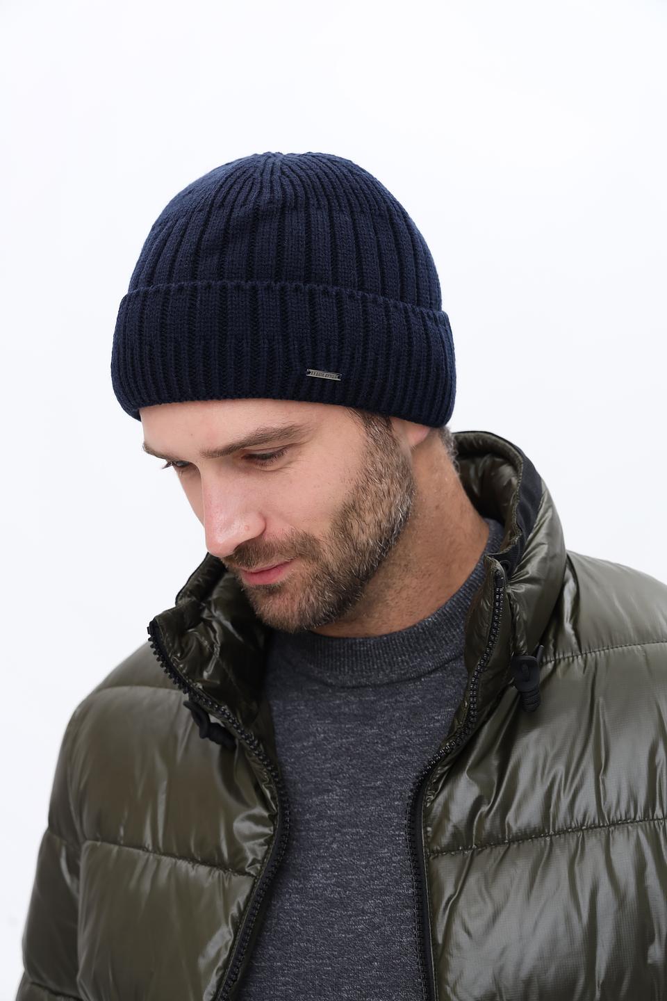 Шапка Marhatter мужская синяя