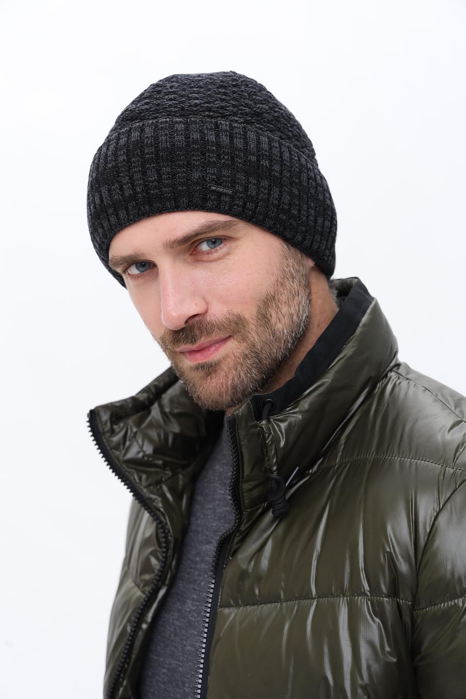 Шапка Marhatter мужская чёрная