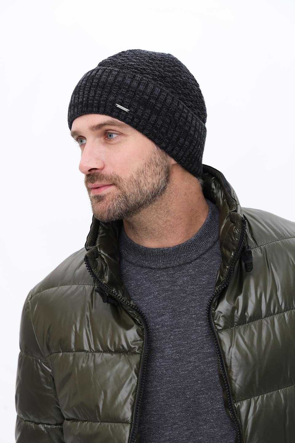 Шапка Marhatter мужская чёрная