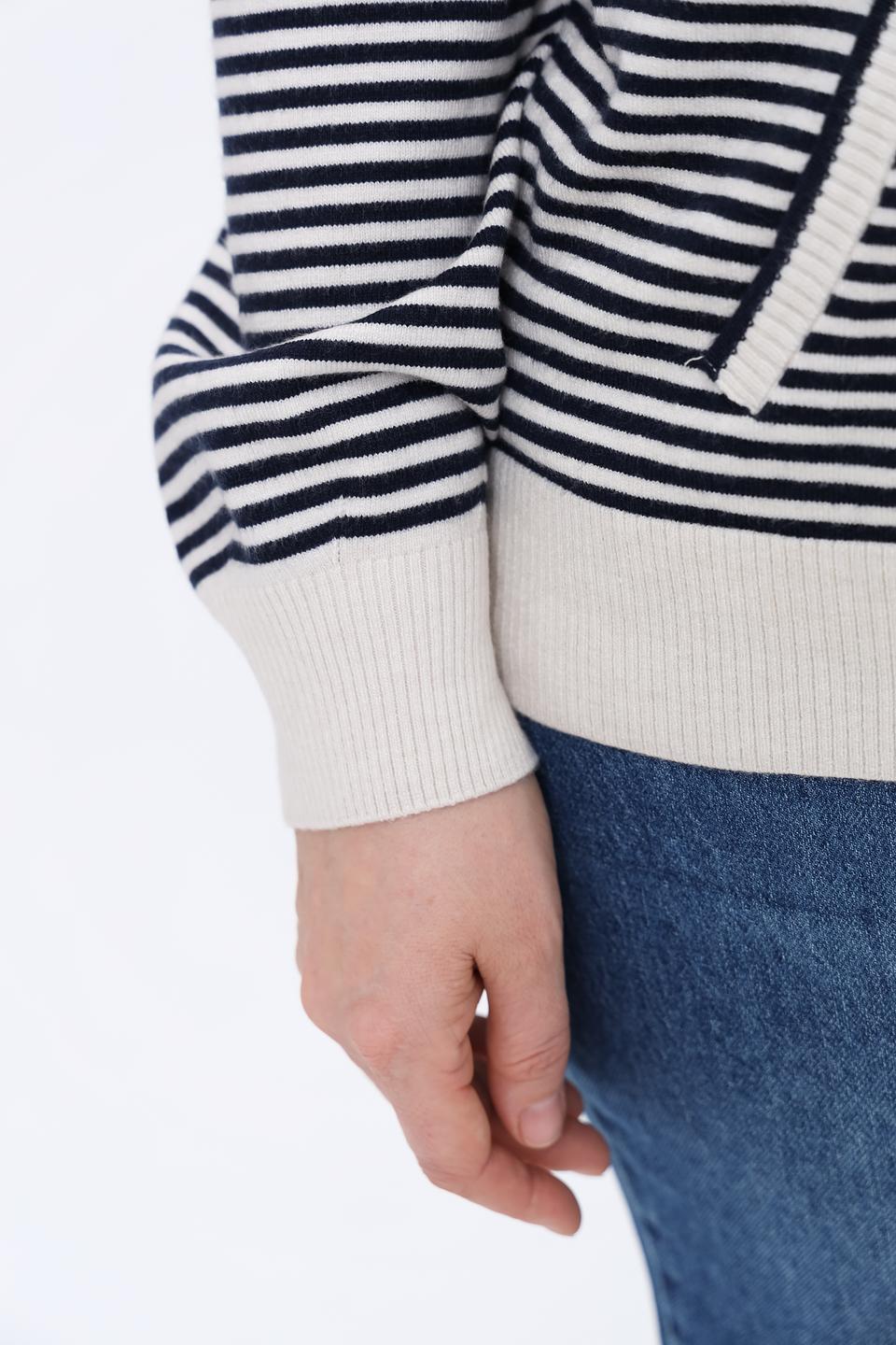 Жакет Olsen в полоску с капюшоном