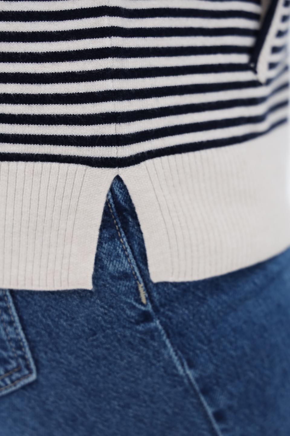 Жакет Olsen в полоску с капюшоном