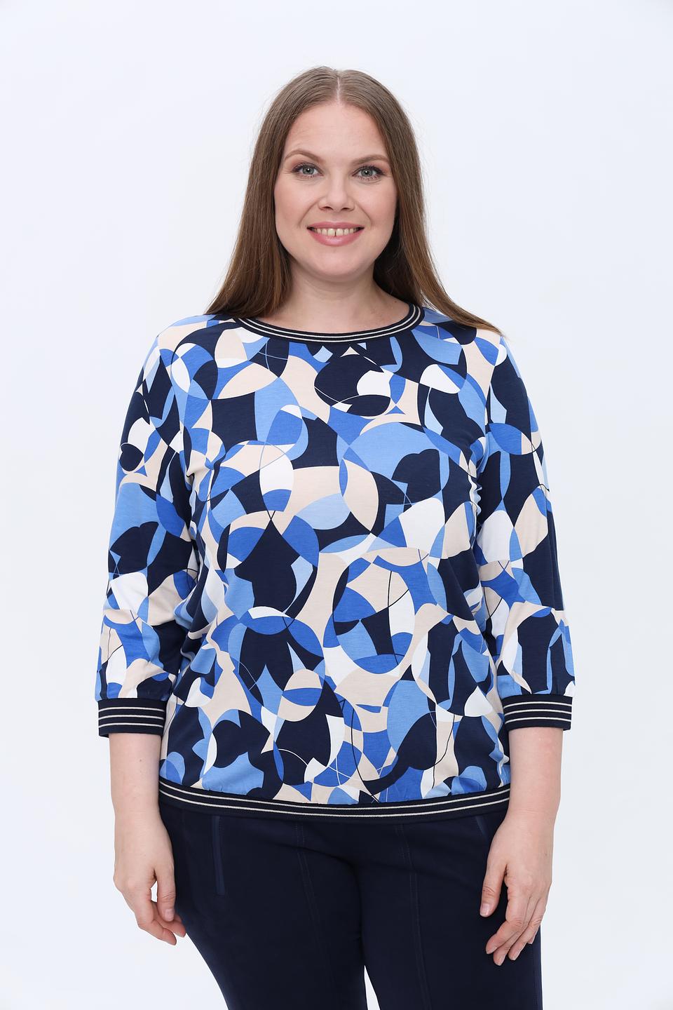 Лонгслив Olsen с абстрактным принтом