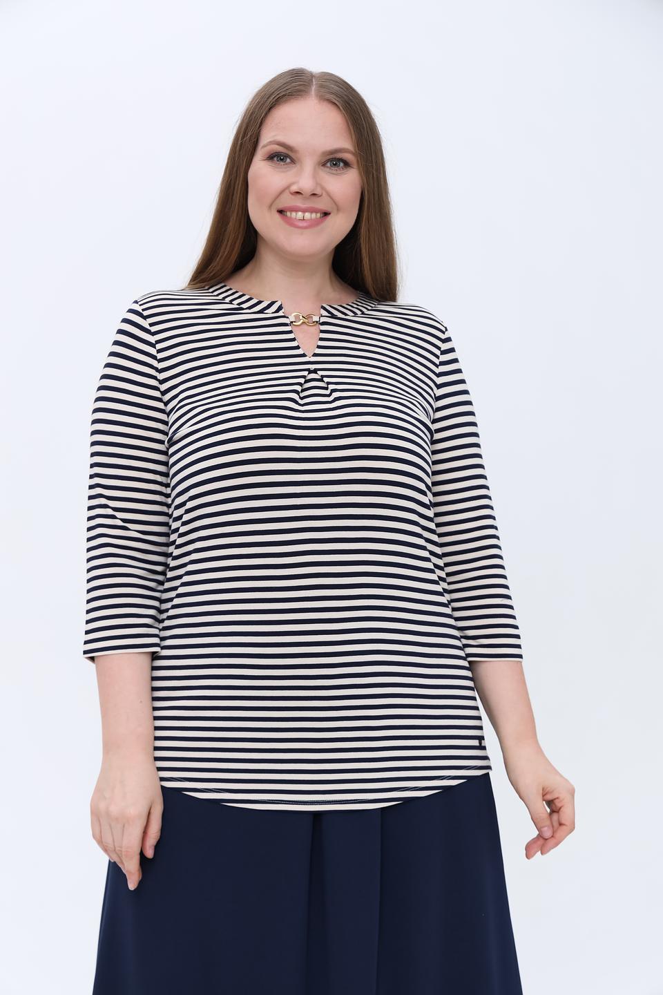 Лонгслив Olsen в полоску