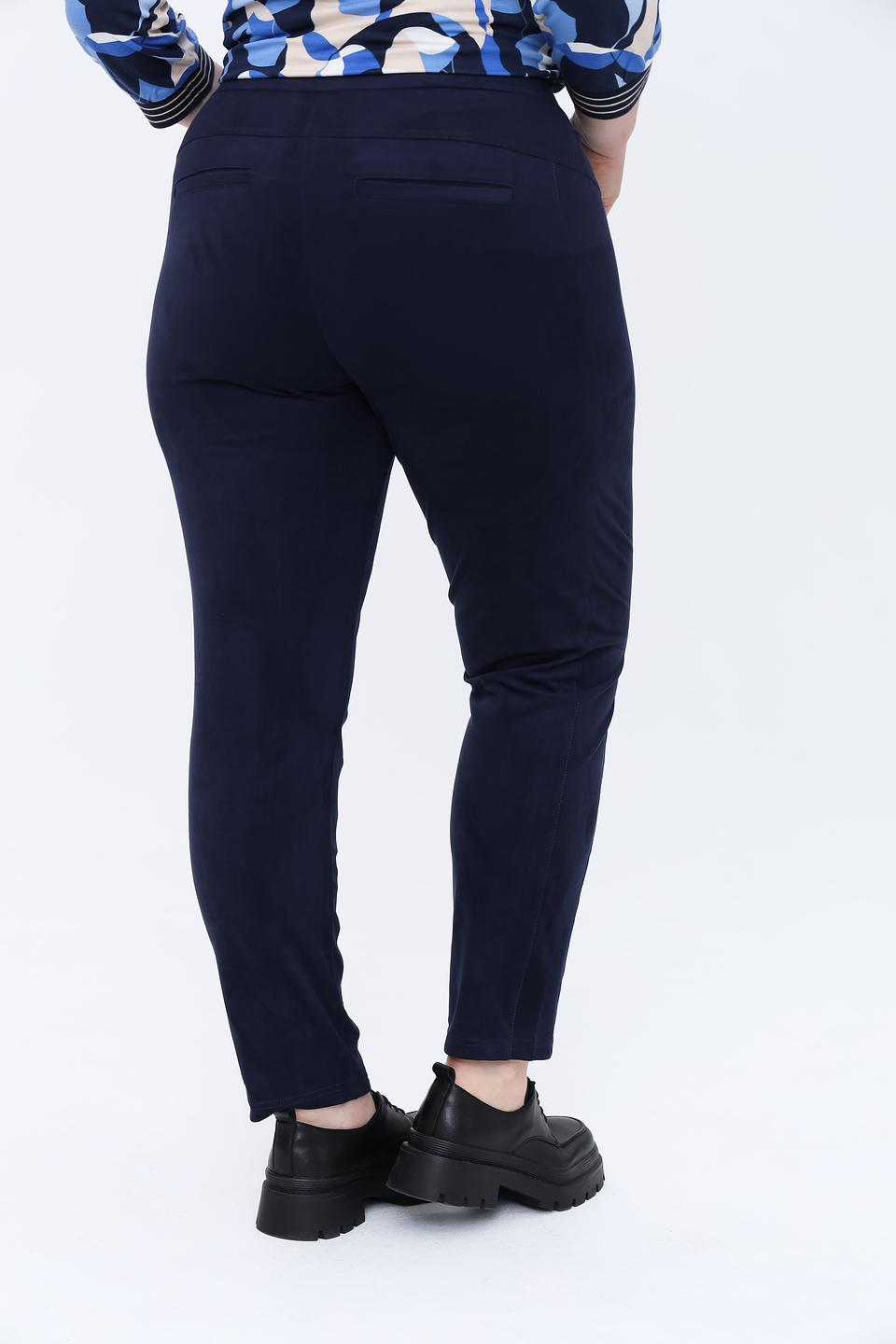 Брюки Olsen приталенные темно-синие