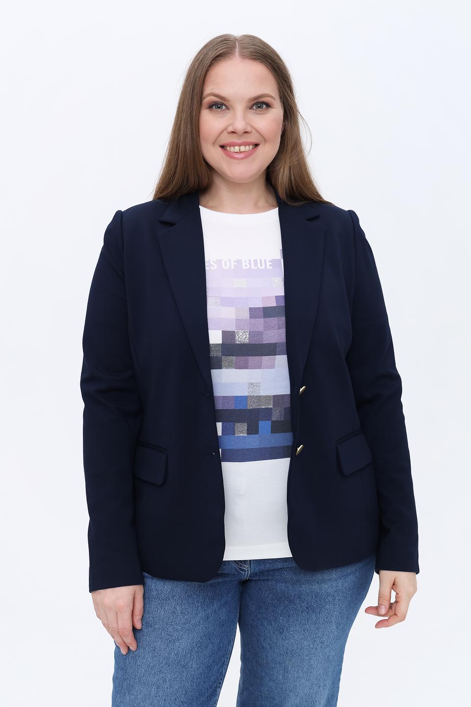 Жакет Olsen приталенный темно-синий