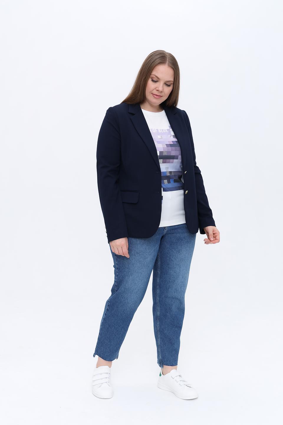 Жакет Olsen приталенный темно-синий