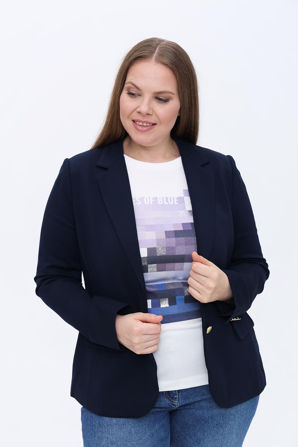 Жакет Olsen приталенный темно-синий