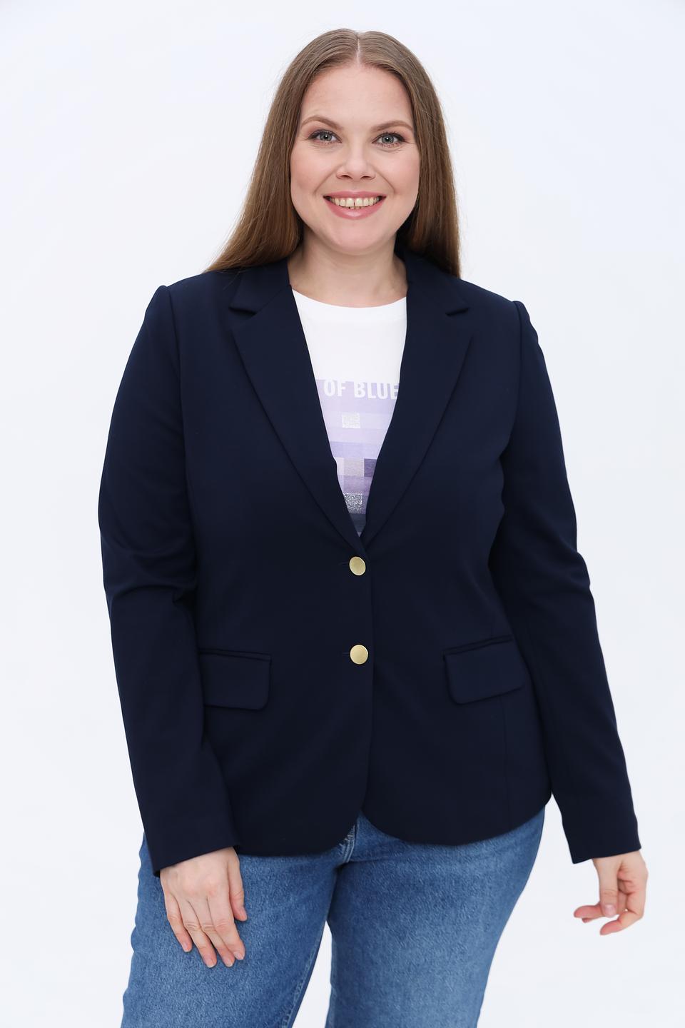 Жакет Olsen приталенный темно-синий