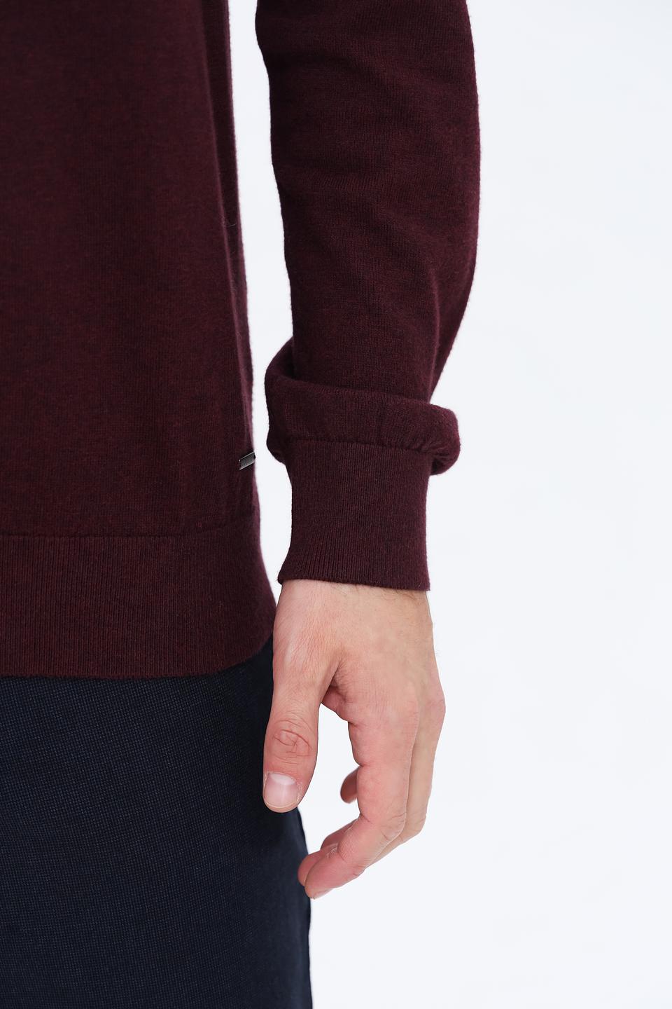 Джемпер Bugatti с молнией бордовый