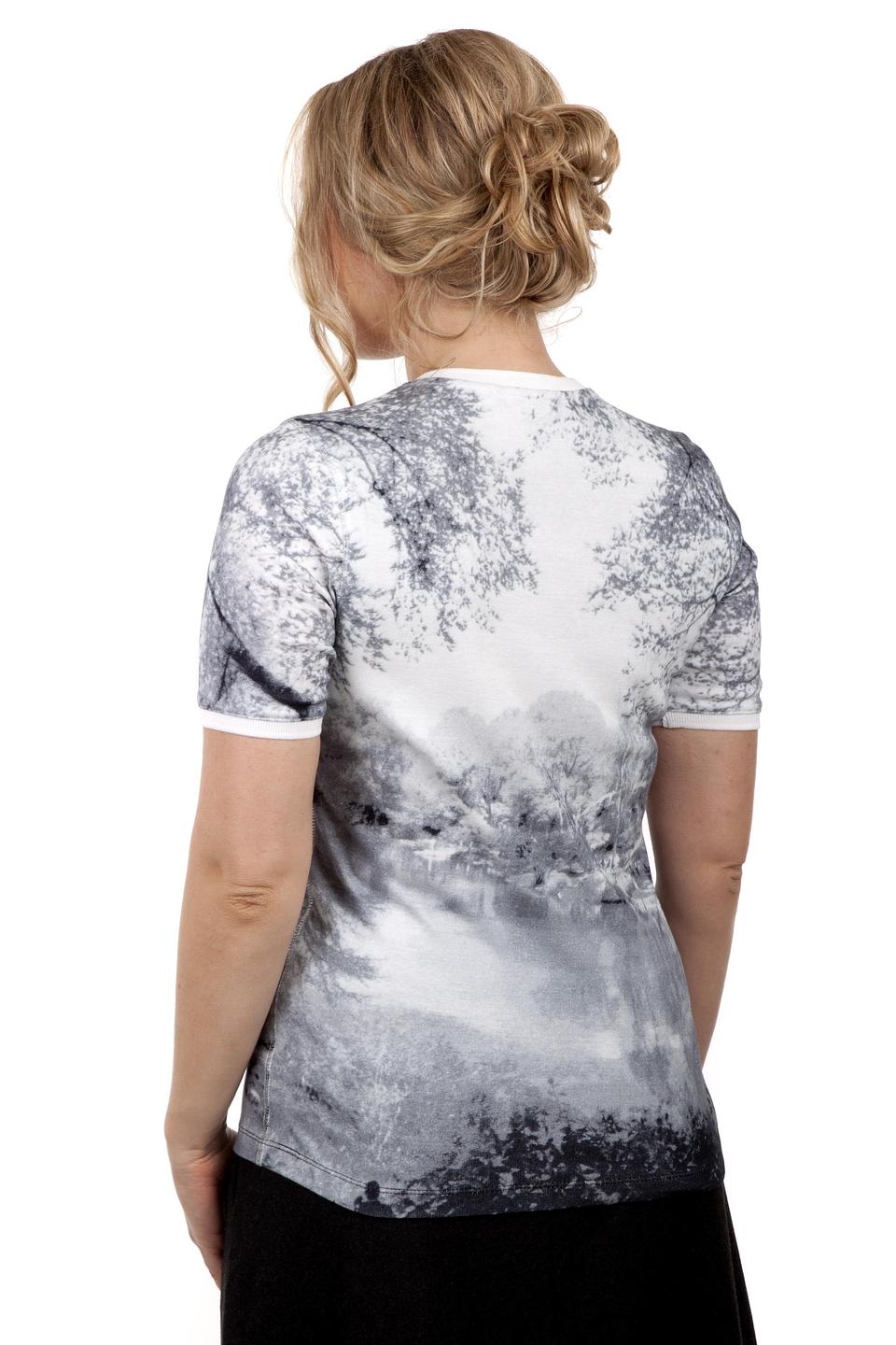 Футболка Via Appia с принтом "Зимний лес"