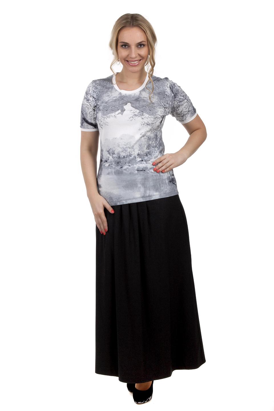 Футболка Via Appia с принтом "Зимний лес"