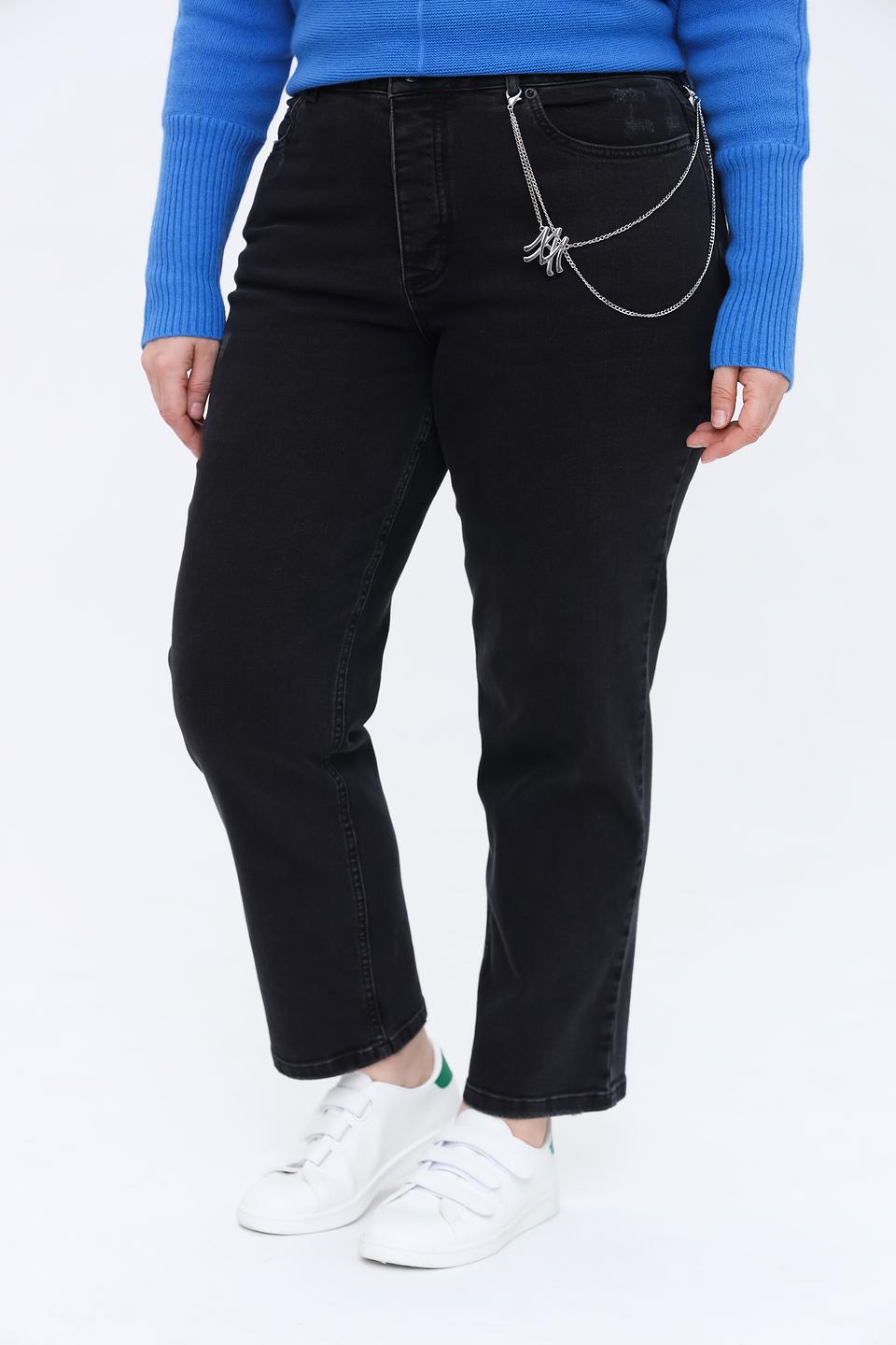 Джинсы Marc Aurel с цепью чёрные