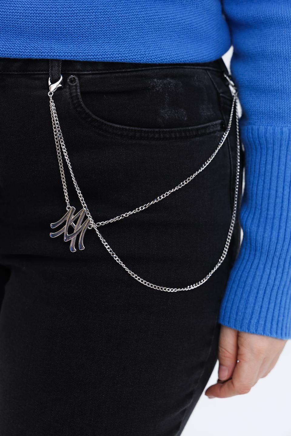 Джинсы Marc Aurel с цепью чёрные