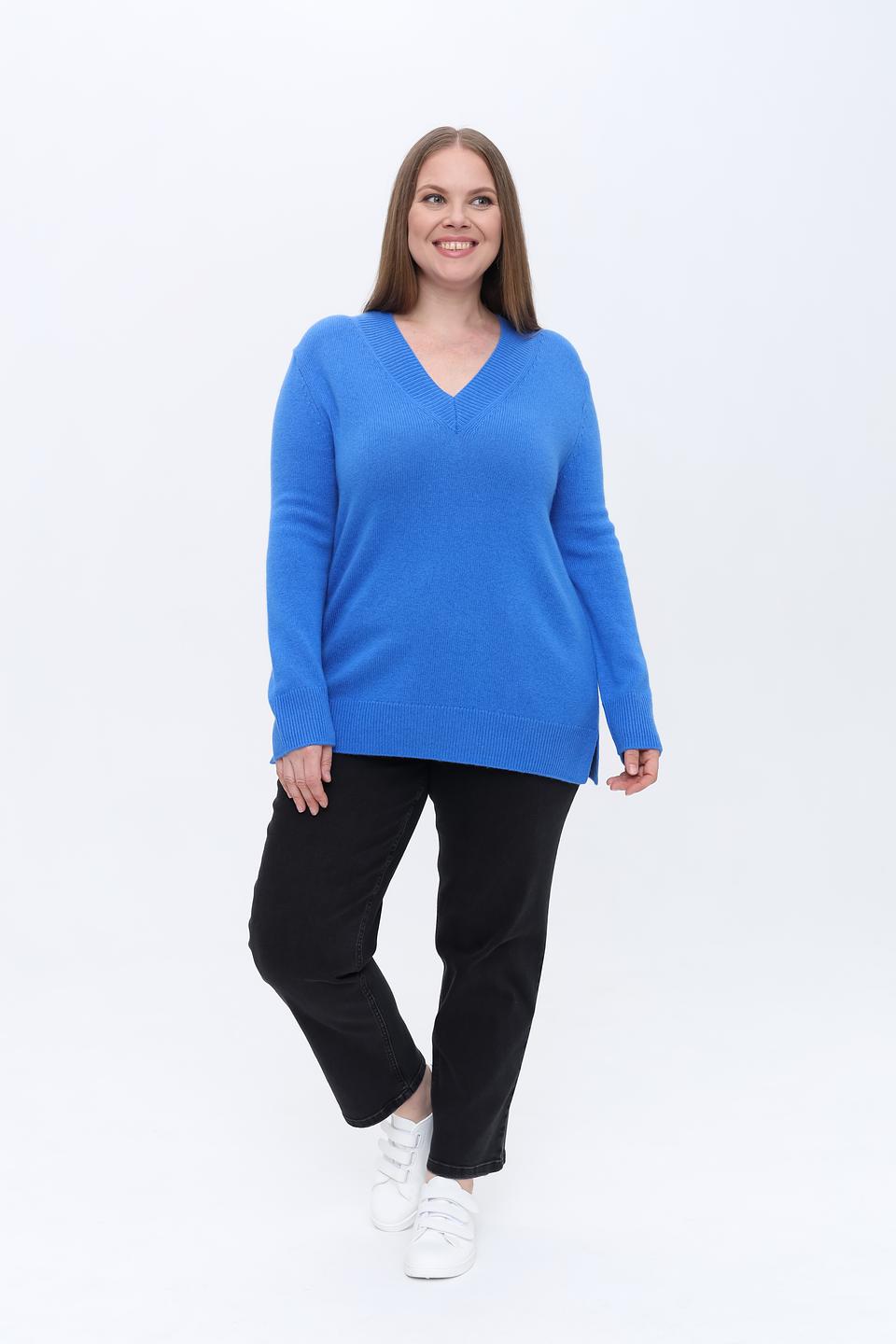 Пуловер Gerry Weber V-образный вырез синий