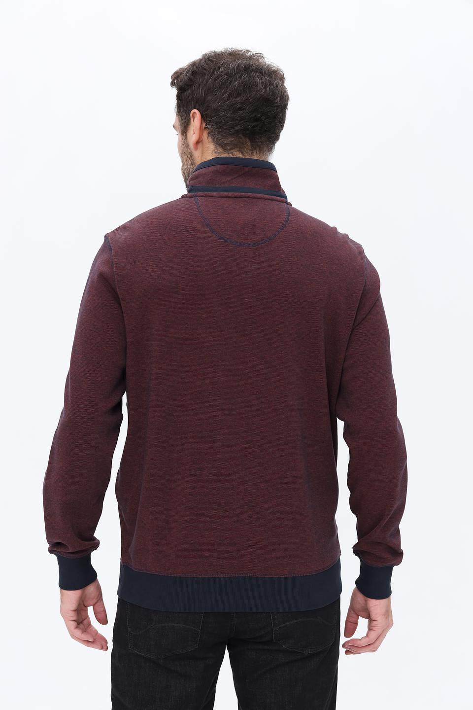Джемпер Casa Moda с молнией бордовый