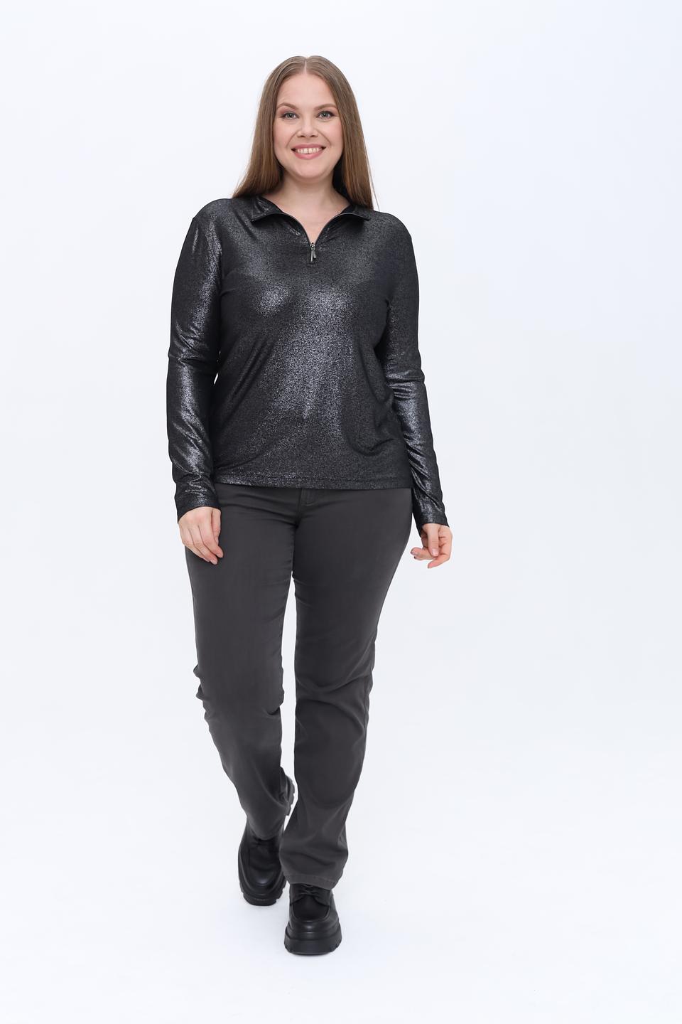 Блуза Tuzzi с пайетками черная