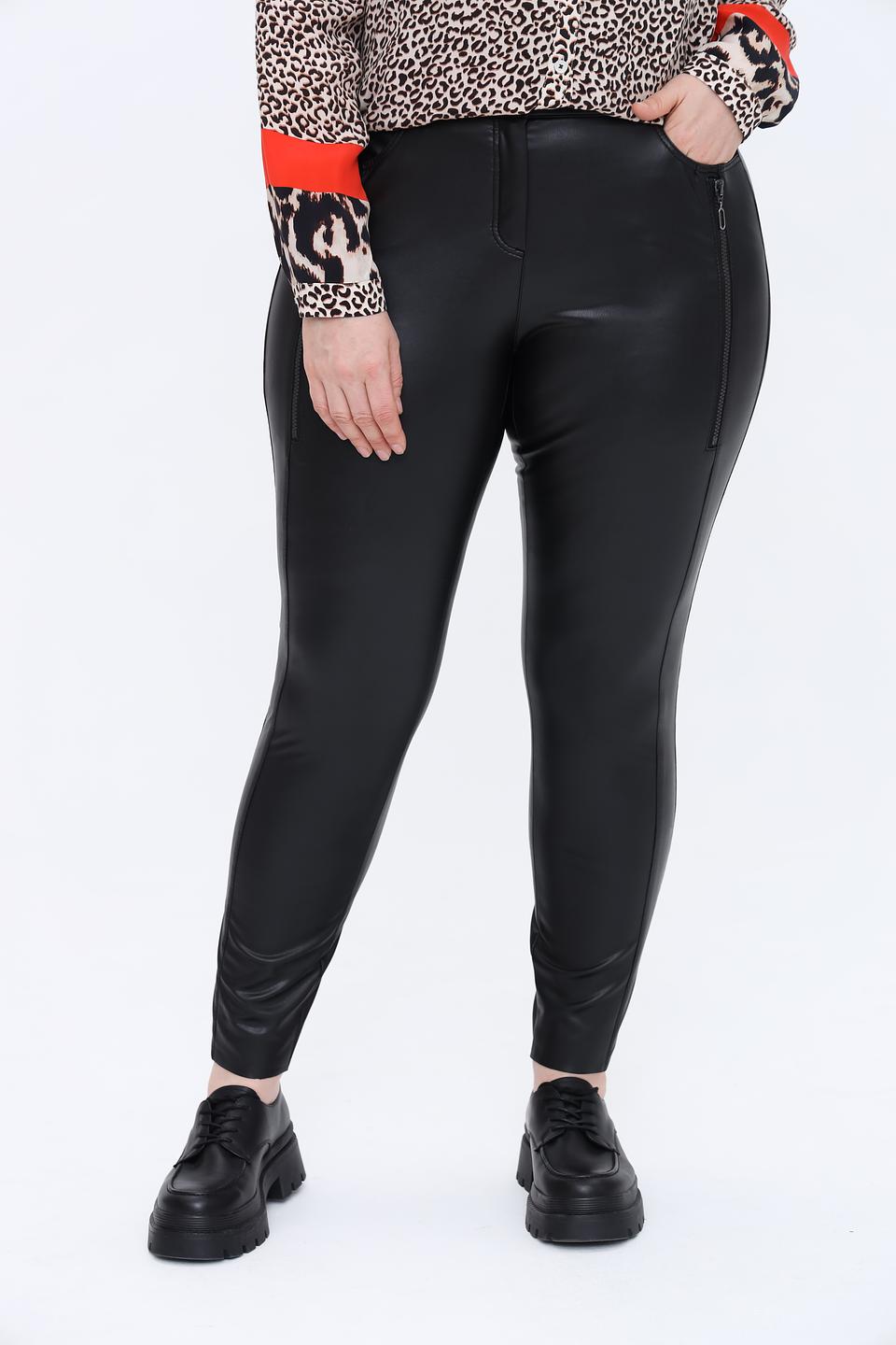 Брюки Tuzzi экокожа чёрные