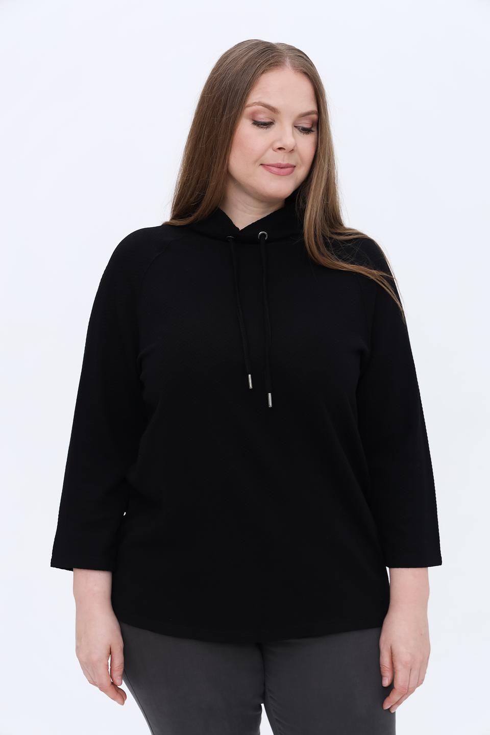 Пуловер Gerry Weber с капюшоном чёрный