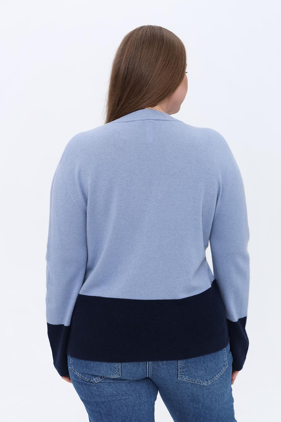 Пуловер Gerry Weber V-образный вырез голубой