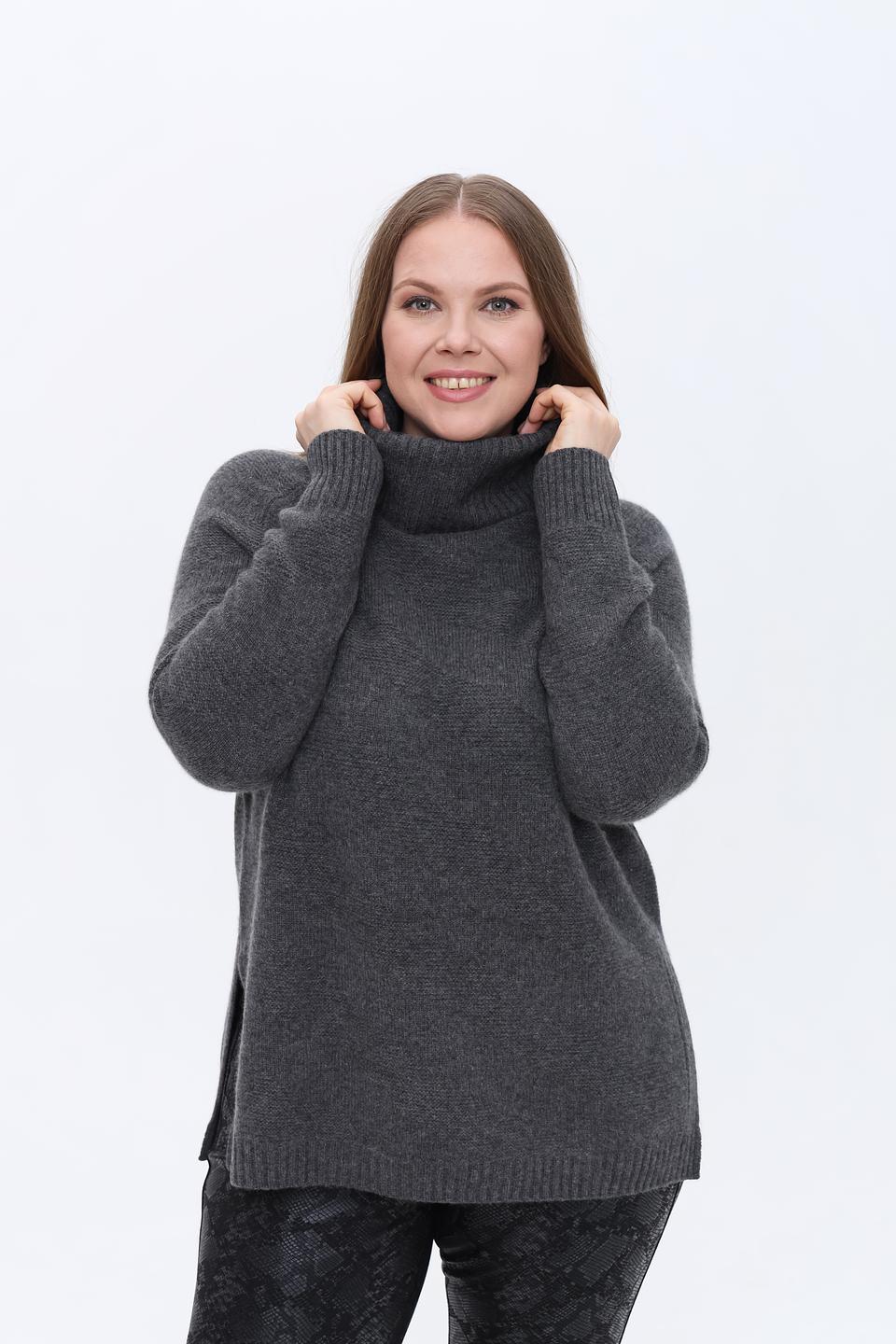 Пуловер Gerry Weber серый с горлом