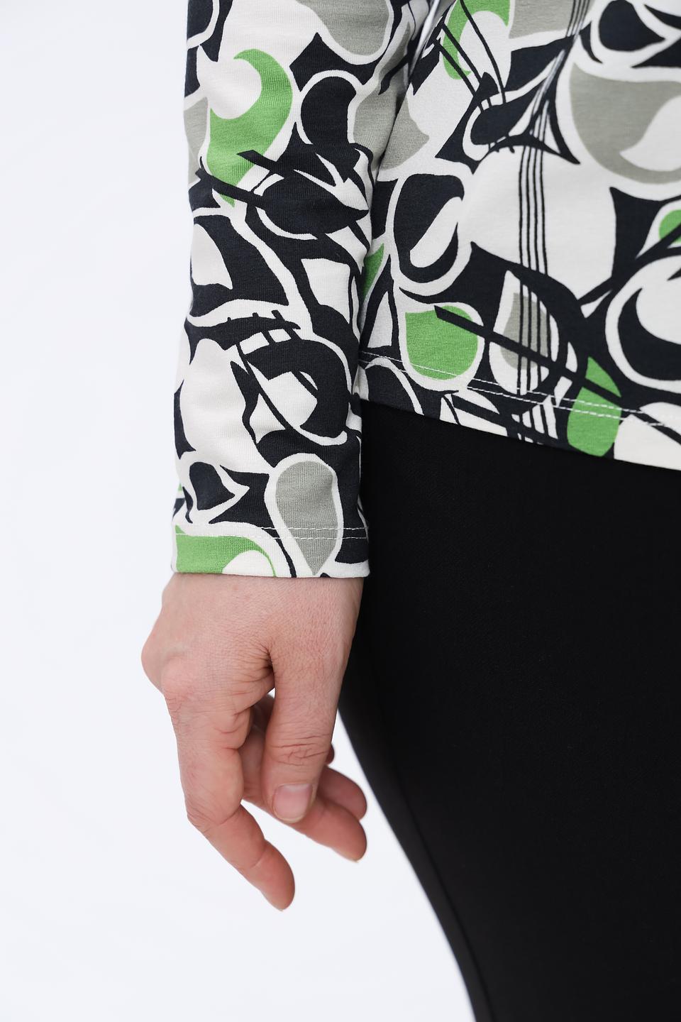 Лонгслив Lebek с абстрактным принтом