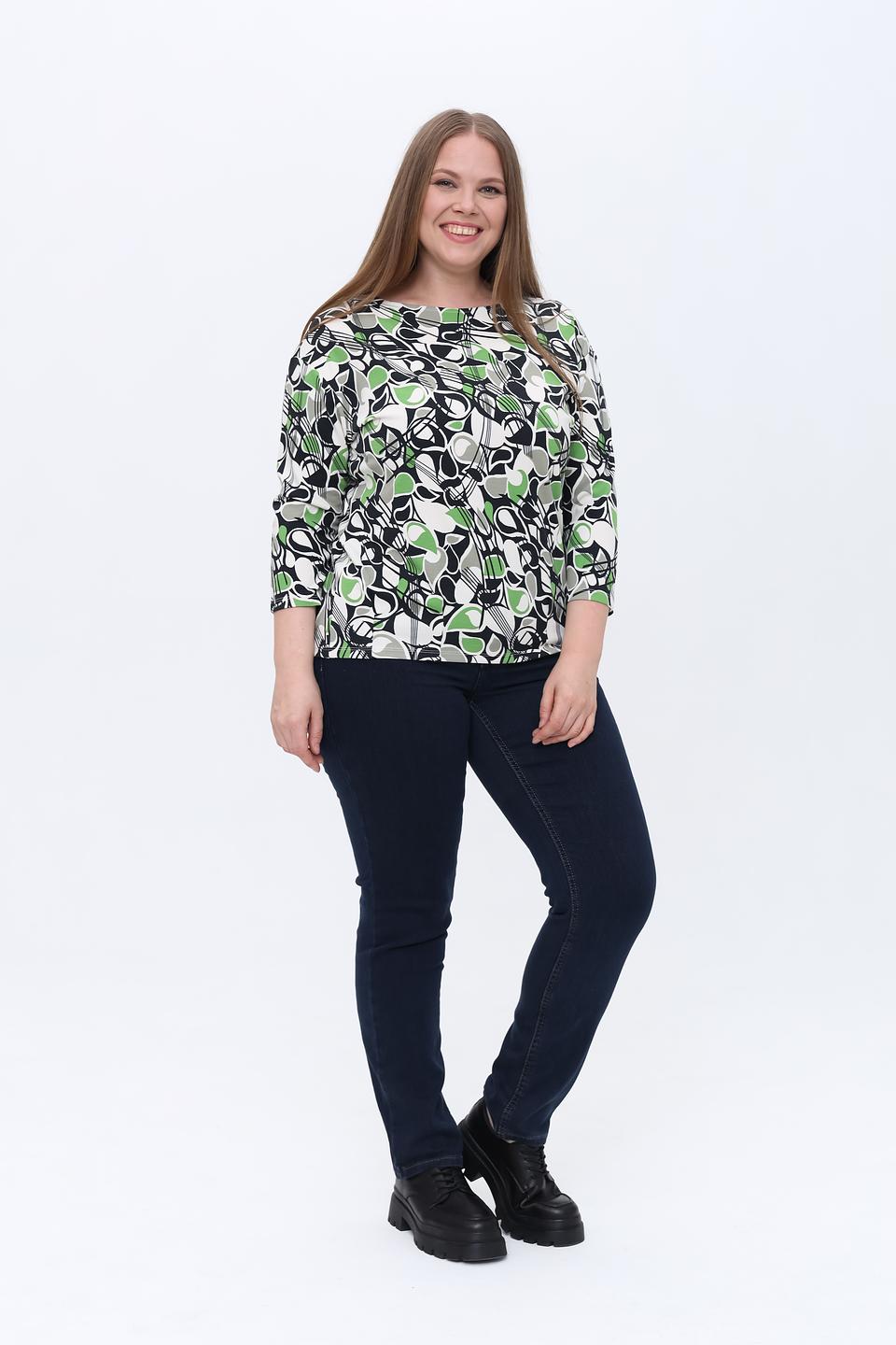 Лонгслив Lebek с абстрактным принтом