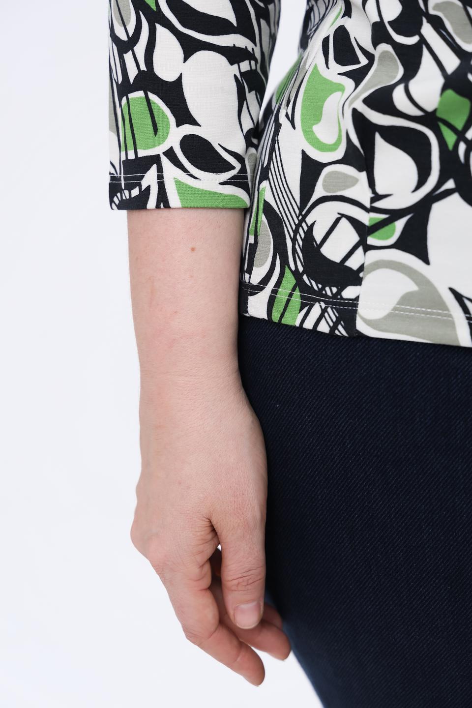 Лонгслив Lebek с абстрактным принтом